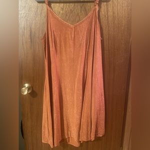 ORANGE SLIP DRESS